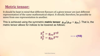 Tensor analysis | PPTX
