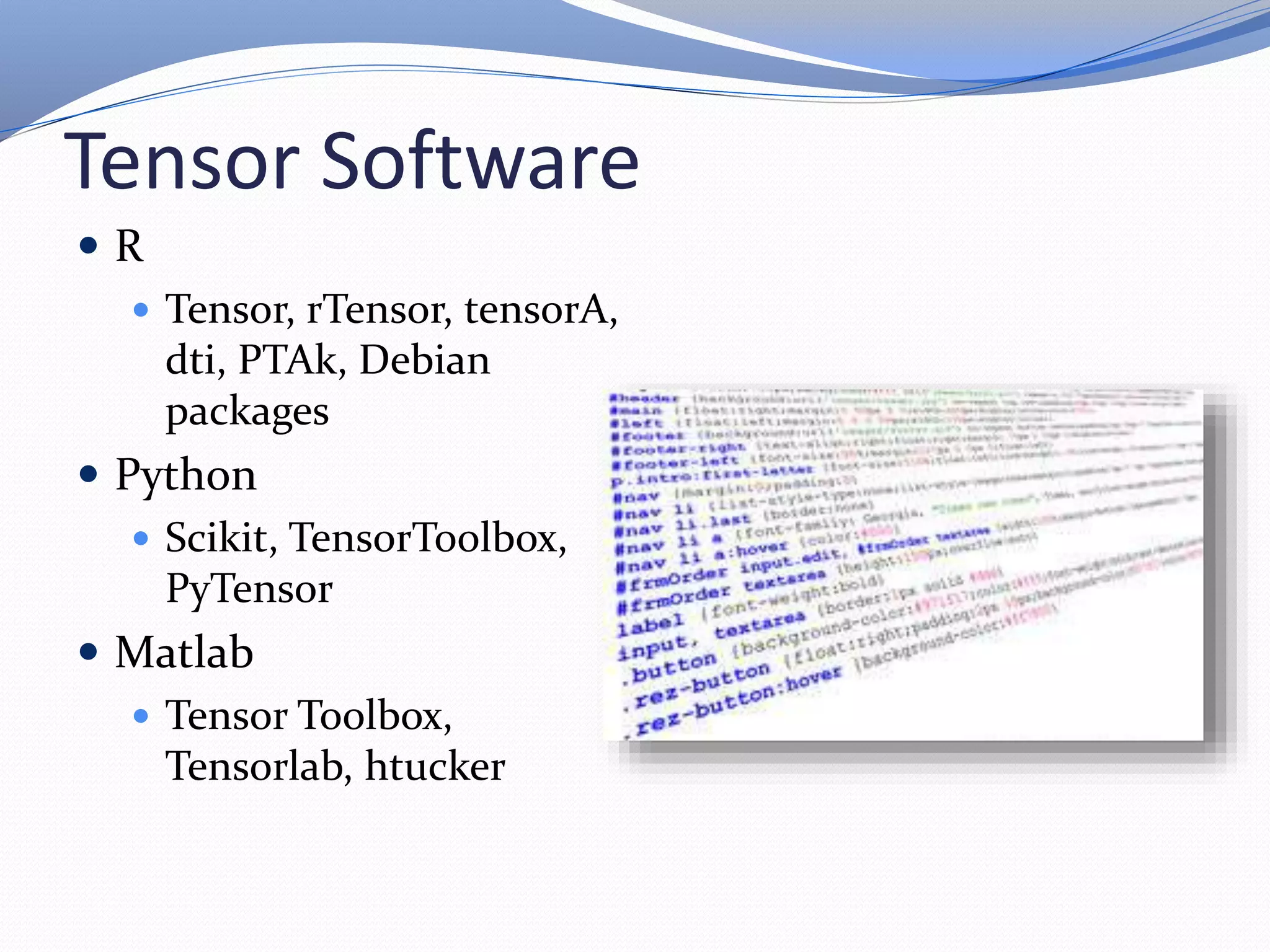 Tensor decompositions for medical analytics | PPTX