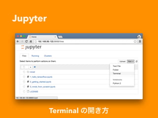 Deep Learning
・ Deep Neural Network は多層になるほど学習 
しずらくなる
・ Backpropagation により誤差が入力層へ伝播 
しにくくなり過学習が起こる
・ Dropout など様々な対策が施されている
 