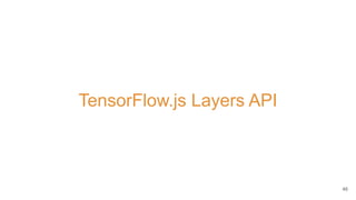 TensorFlow.js Layers API
46
 