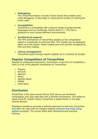 Tensorflow - Overview, Features And Advantages.pdf