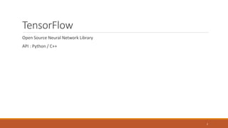 Tensor flow (1) | PPTX