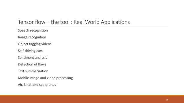 Tensorflow In Machine Learning | PPT