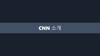 CNN 소개
 