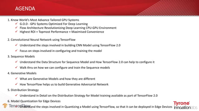 Explore Deep Learning Architecture using Tensorflow 2.0 now! Part 2 | PPT