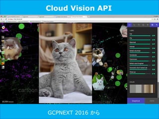 Cloud Vision API
GCPNEXT 2016 から
 