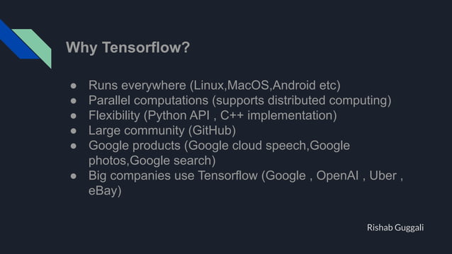 Tensorflow introduction | PPT