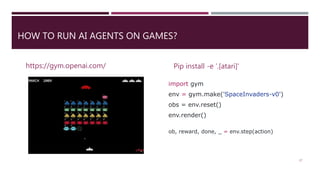 Tensorflow + Keras & Open AI Gym | PPT