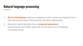 Natural language processing
11
 