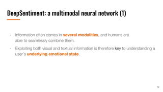 DeepSentiment: a multimodal neural network (1)
12
 