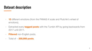 Dataset description
8
 