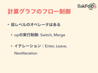 部分計算：サブグラフの計算
• サブグラフを切断: feed/fetchノードを追加
 