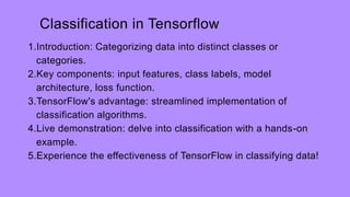 A TensorFlow ppt for the gdsc event used in my college. | PPT