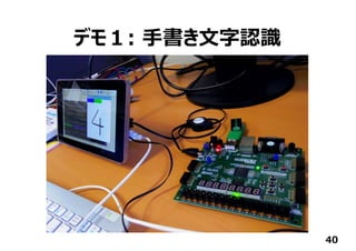 デモ１: ⼿書き⽂字認識
40
 