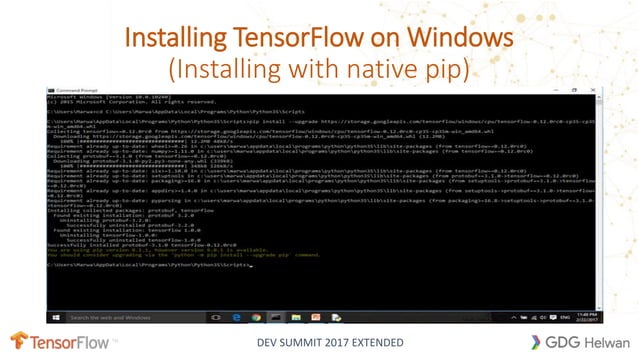Tensorflow windows installation | PPT