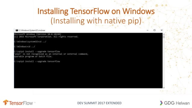 Tensorflow windows installation | PPTX