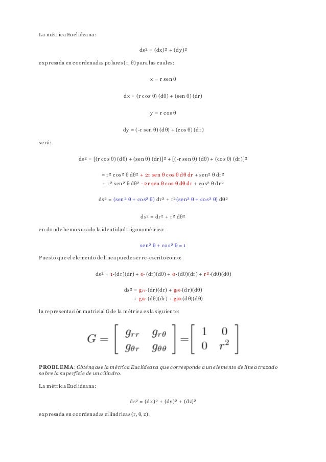 Tensor metrico