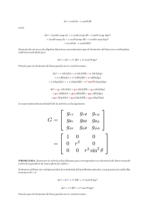 Tensor metrico