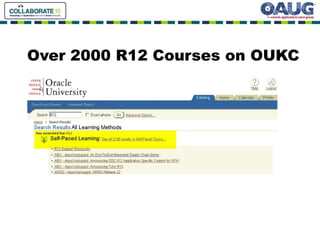 Over 2000 R12 Courses on OUKC 