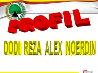 PROFIL DODI  REZA  ALEX  NOERDIN 