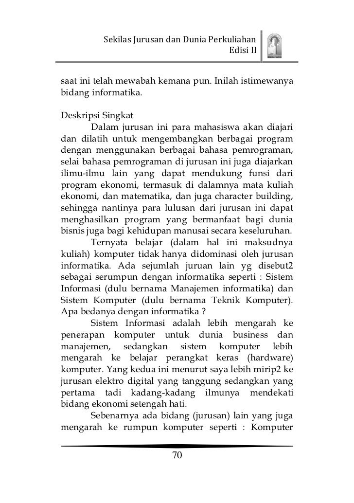 Terbaru Jurusan Kuliah Yang Tidak Ada Matematika Dan Bahasa Inggris