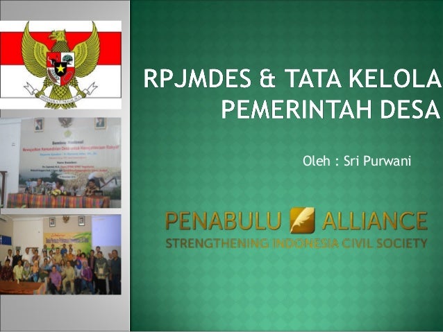 Rpjmdes Dan Tata Kelola Pemerintah Desa