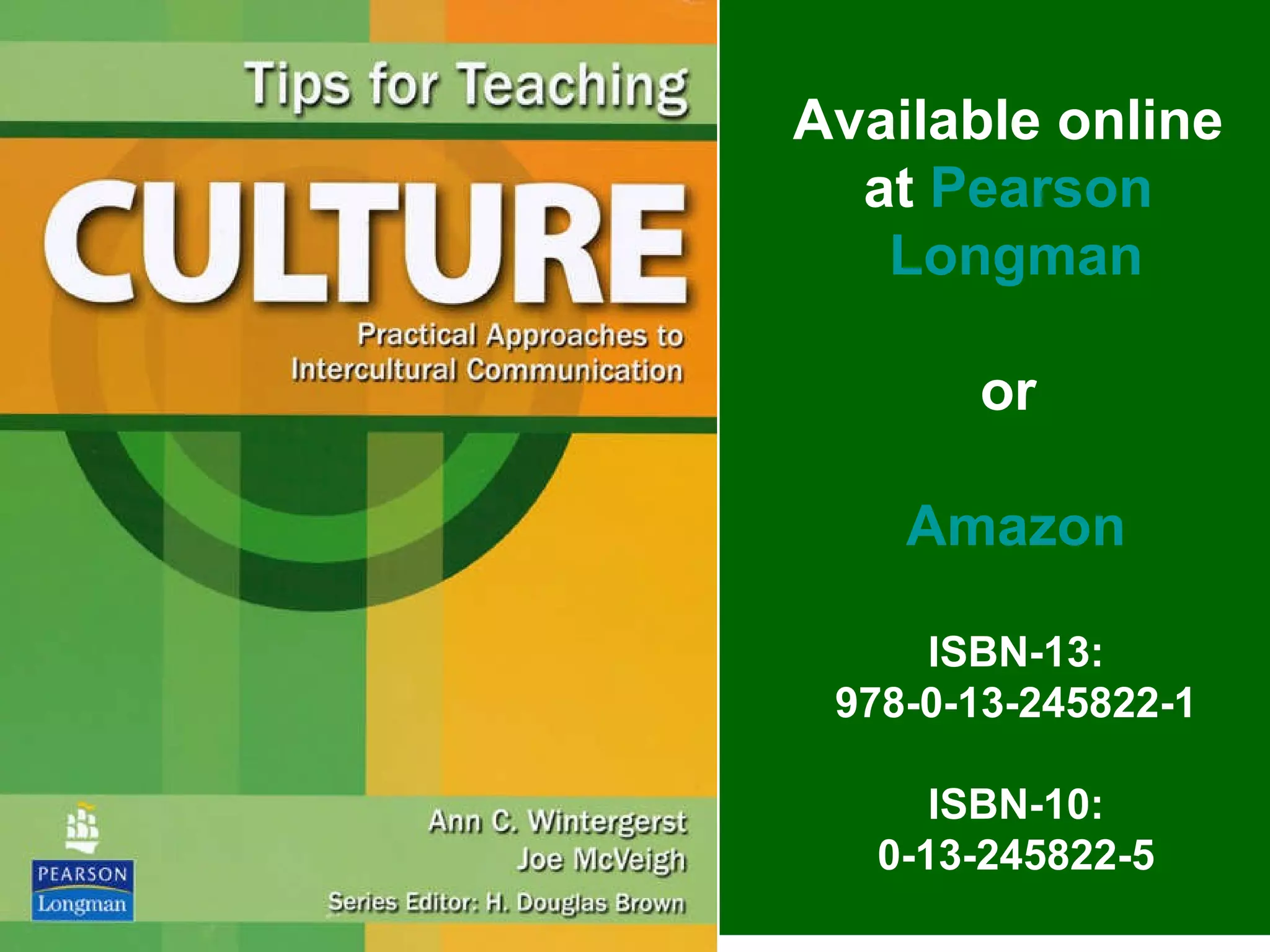Available online  at  Pearson  Longman or  Amazon ISBN-13: 978-0-13-245822-1 ISBN-10: 0-13-245822-5 