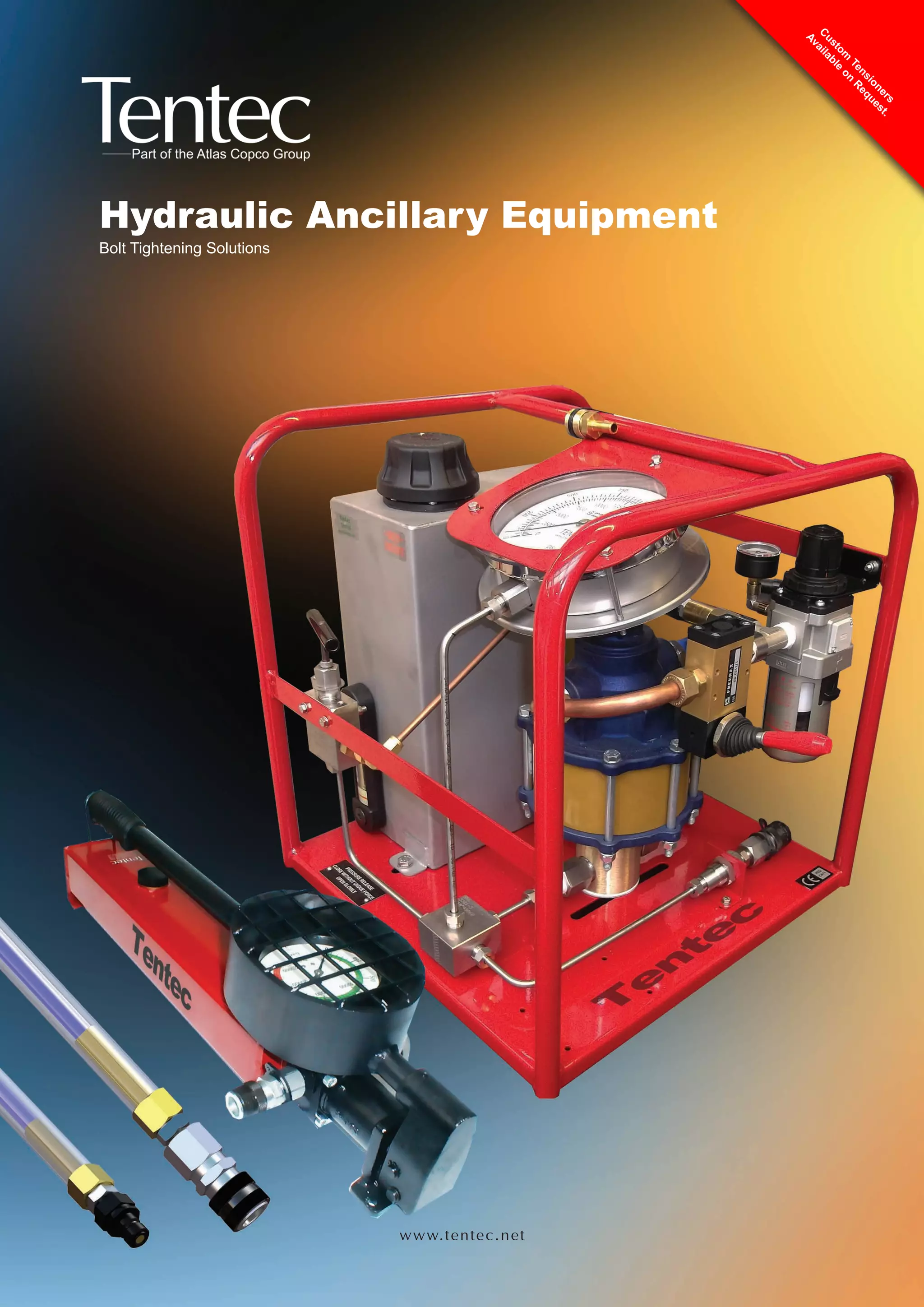 Tentec hydraulic tensioner data sheet PDF