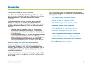 Talent Management Introduction Example Ten Templates for Talent Management | PDF