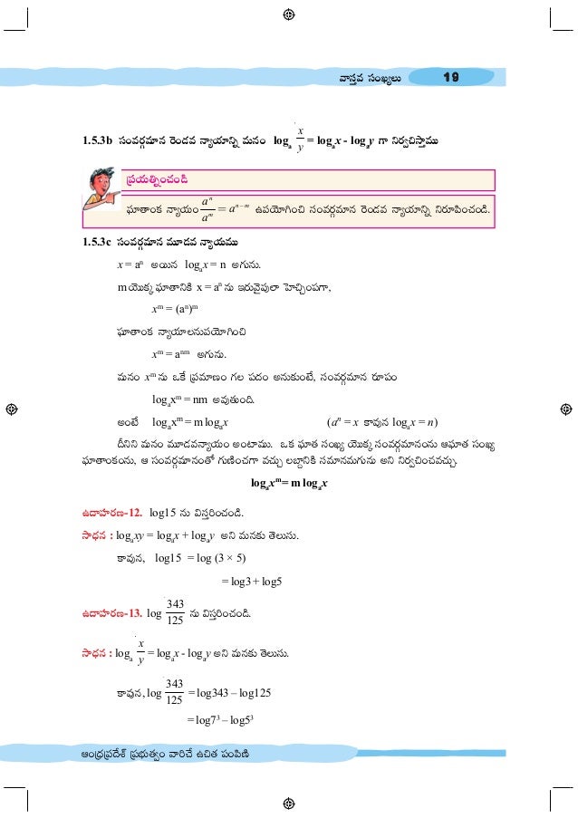 Tenth Class State Syllabus Text Book Tm Ap Ts Mathematics