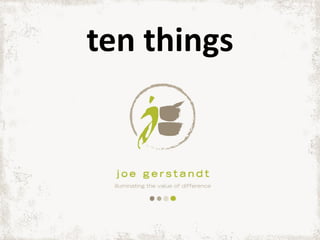 ten things
 