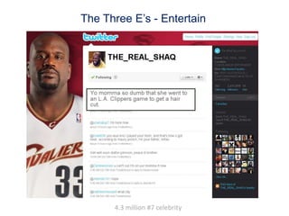 Twitter  -  What it isMost recent tweetPersonal InformationStatsPast tweetsOther Twitter users this member is following