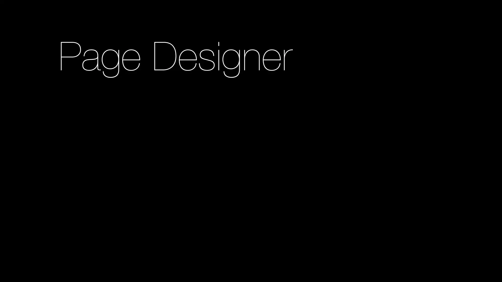 Page Designer