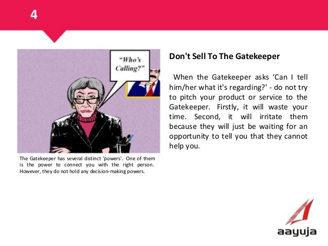 Getting Past The Gatekeeper Strategic Dynamics
