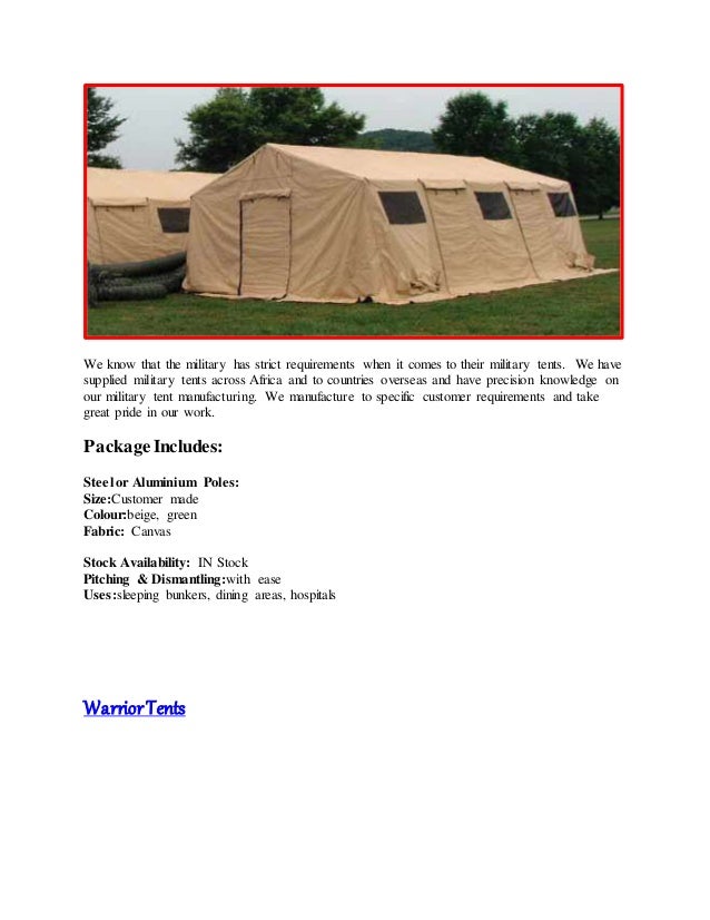 Why Do You Need Tents