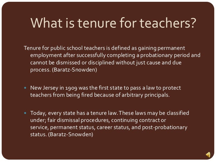Dissertation and dismissal of tenured teachers