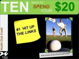 HitMe #1  HIT UP  THE LINKS Walk 18 Holes @ Ray Richards Golf Course 