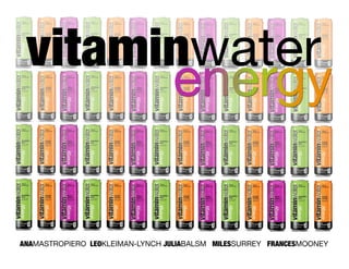 Vitamin water energy drink final book