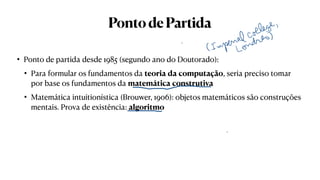 Teoria da Computação:  Histórias e Perspectivas,  (TeoComp-NE)