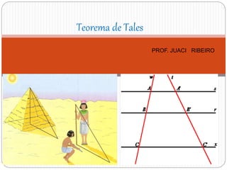 Teorema de Tales
PROF. JUACI RIBEIRO
 