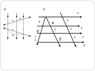 a
4
b
d
c
9
2
x
z
4
y
1
2
3
5)
4)
 