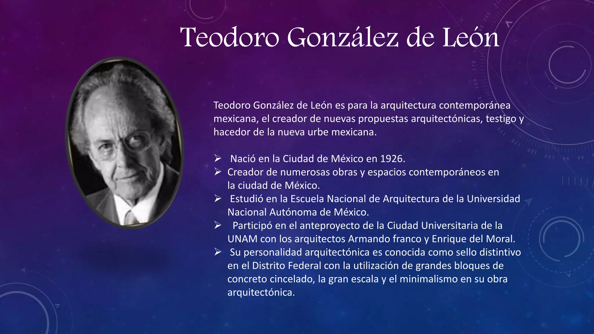 Teodoro gonzalez de leon PPT