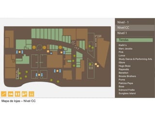 Mapa de lojas – Nível CC
 