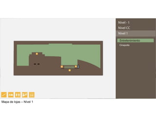 Mapa de lojas – Nível 1
 