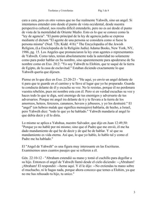 Teofanias y Cristofanias