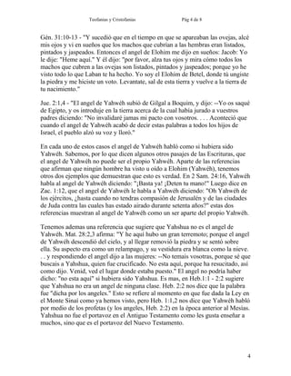 Teofanias y Cristofanias