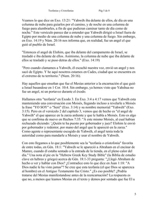 Teofanias y Cristofanias