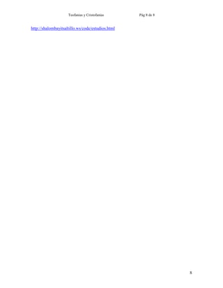 Teofanias y Cristofanias