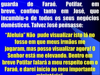 A tensão líder-servo pode ser criativa.A PERSEVERANÇA DE JOSÉ	Conta-se que um homem encontrou um casulo que tinha caído de uma árvore. A borboleta estava prestes a sair. Enquanto ele observava, ela lutou durante cerca de 45 minutos, e conseguira somente botar  de fora a ponta de uma asa. O homem quis ajudá-la. Tirou do seu bolso um canivete, afiado como navalha, e