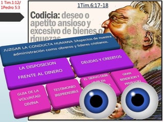 1 Tim.1:12/
1Pedro 5:3 1Tim.6:17-18
 